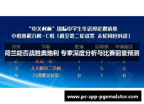荷兰能否战胜奥地利 专家深度分析与比赛前景预测 荷兰能否战胜奥地利 专家深度分析与比赛前景预测